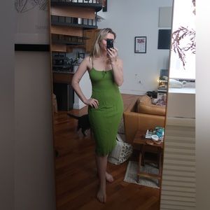 Wilfred Dress (Aritzia), green, size 4 (small), lightly worn
